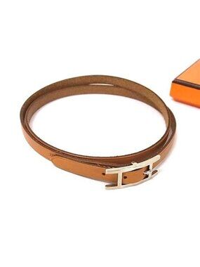 Hermes Silver Brown Bracelet
